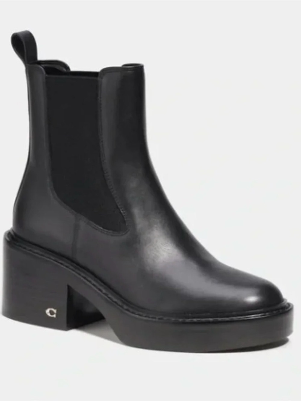 Coach Kinsley Leather Platform Bootie